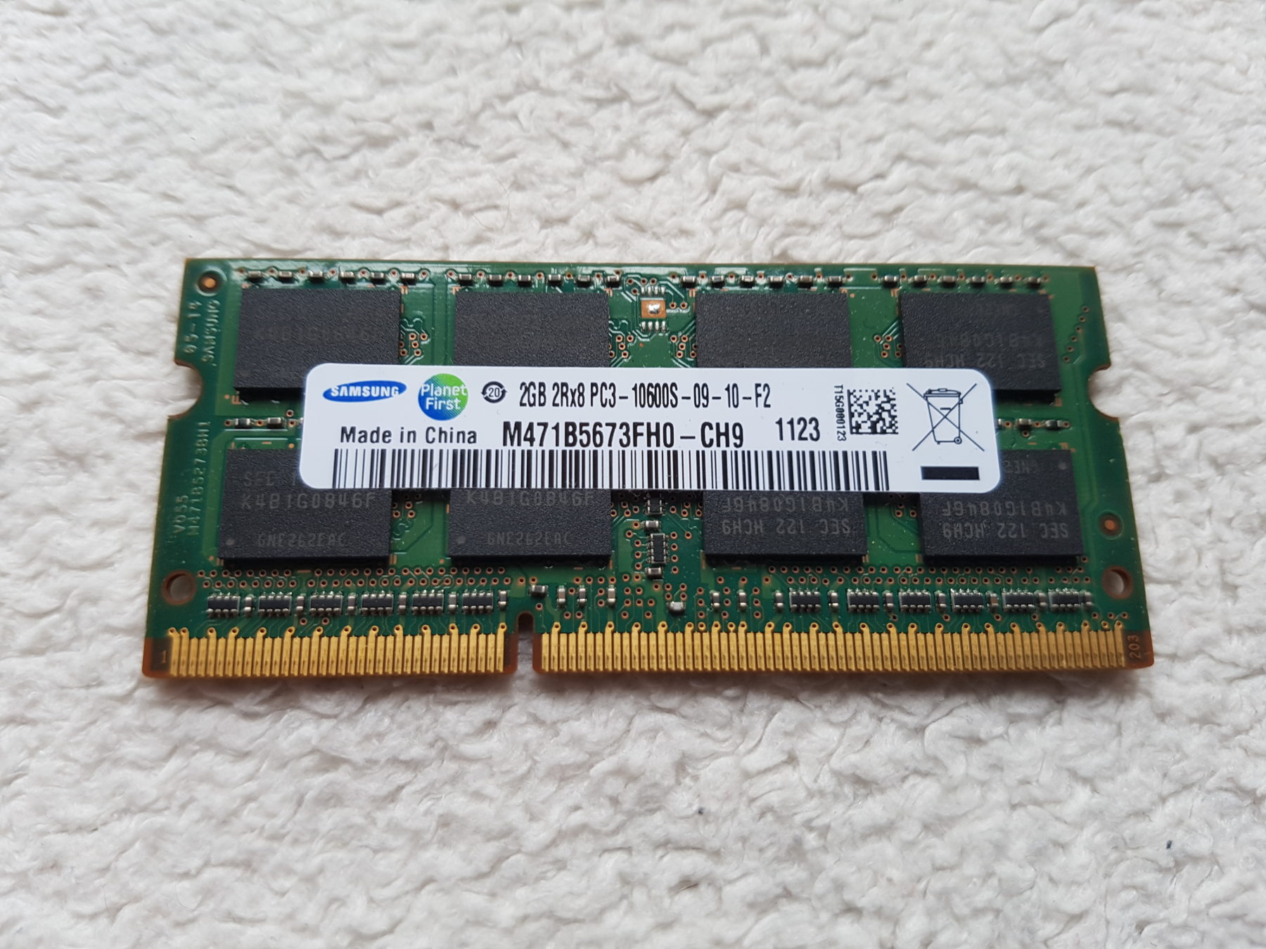 RAM 2GB 2Rx8 PC3 10600s WaspCom RAM 2GB 2Rx8 PC3 10600s WaspCom